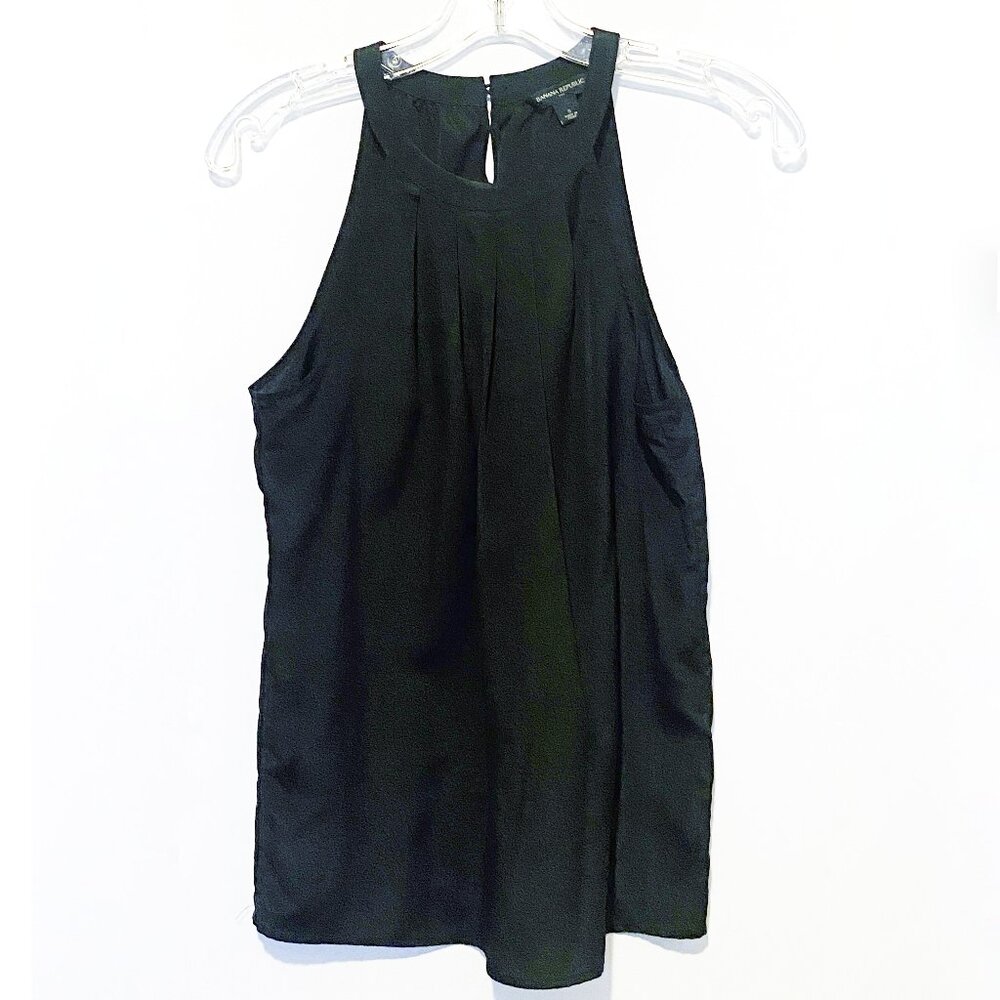 Banana Republic black, sleeveless blouse size S